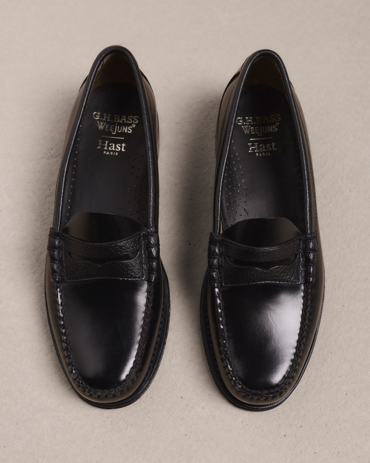 Mocassins Weejuns Larson en cuir noir