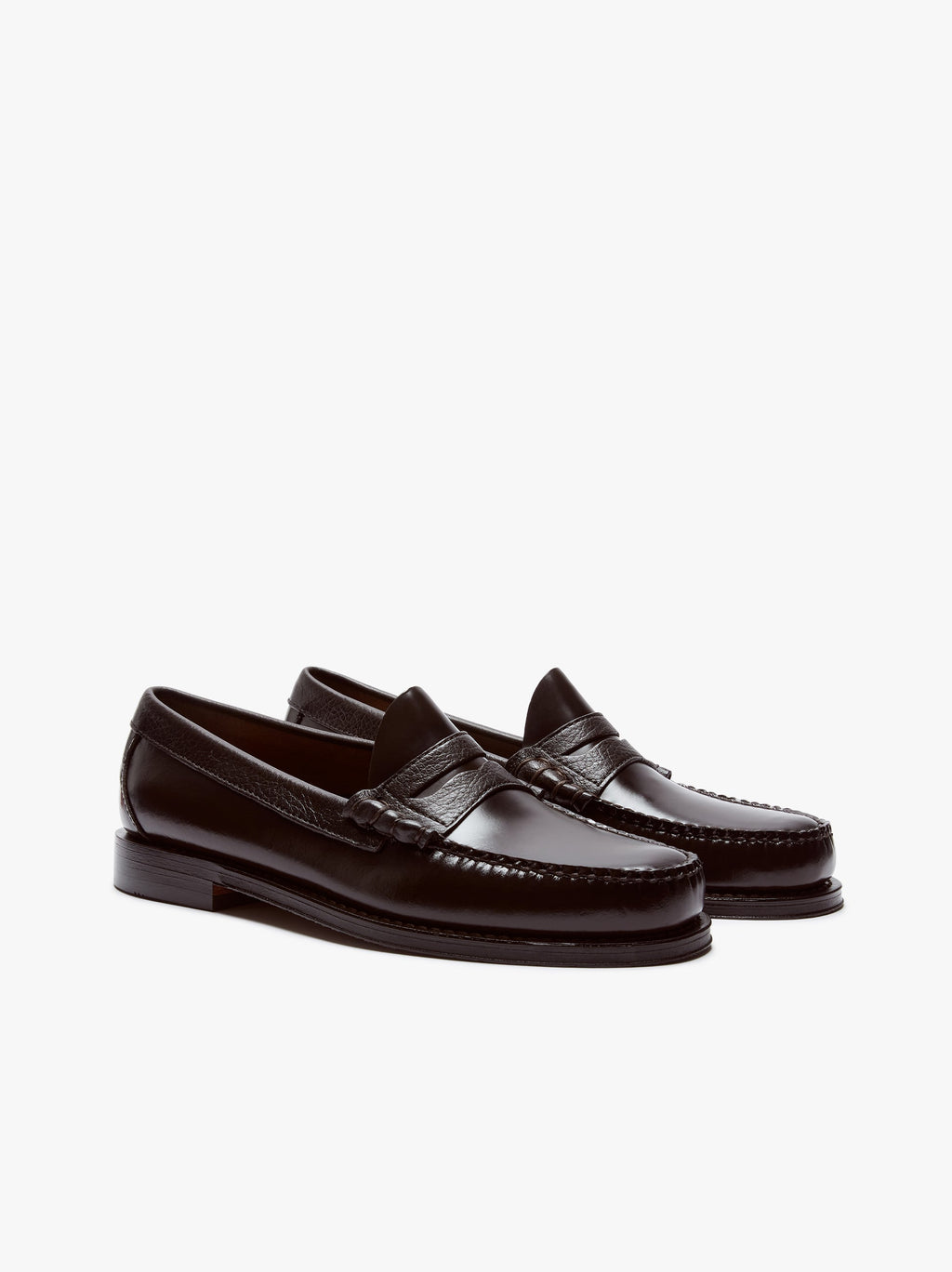 Mocassins Weejuns Larson en cuir marron chocolat