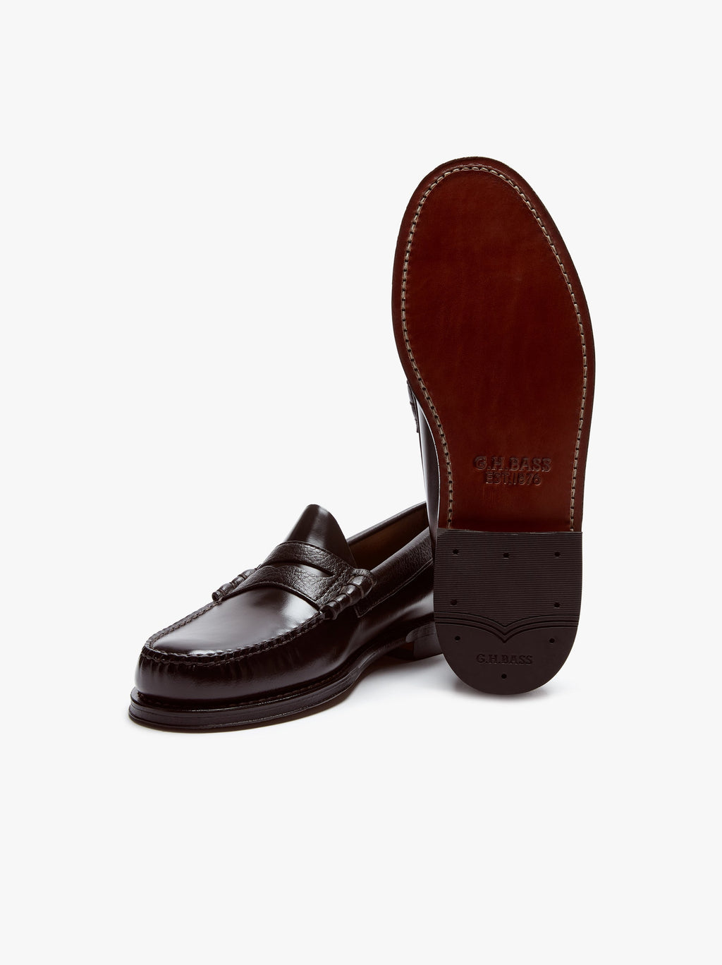Mocassins Weejuns Larson en cuir marron chocolat