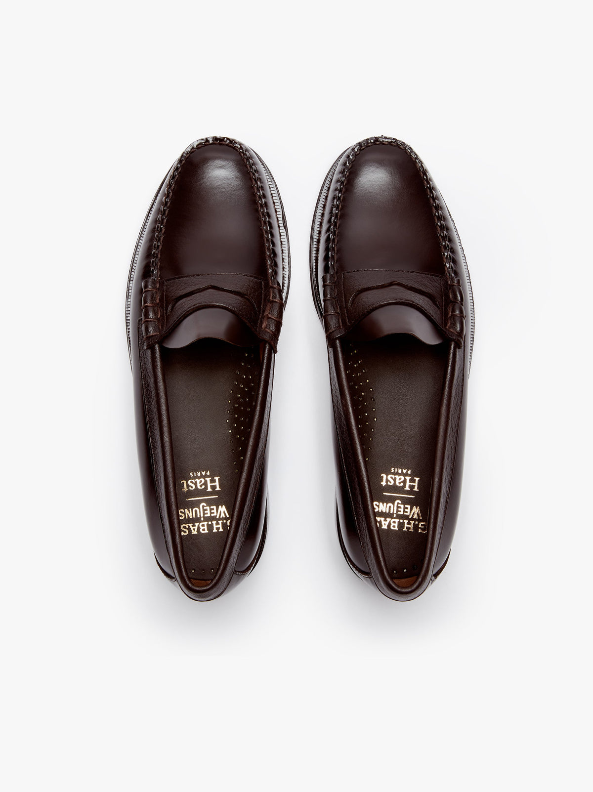 Mocassins Weejuns Larson en cuir marron chocolat