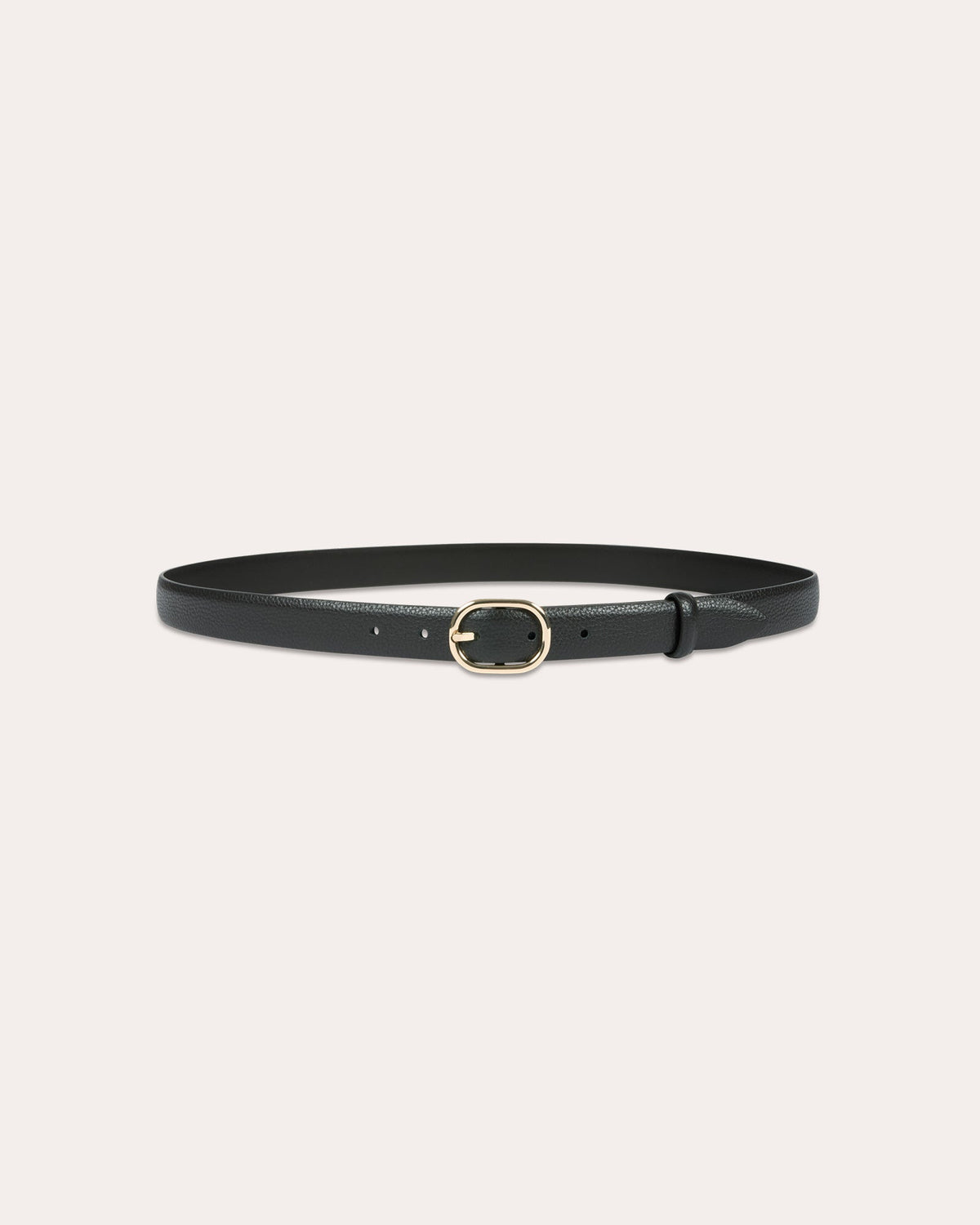 Ceinture en cuir grainé marron foncé