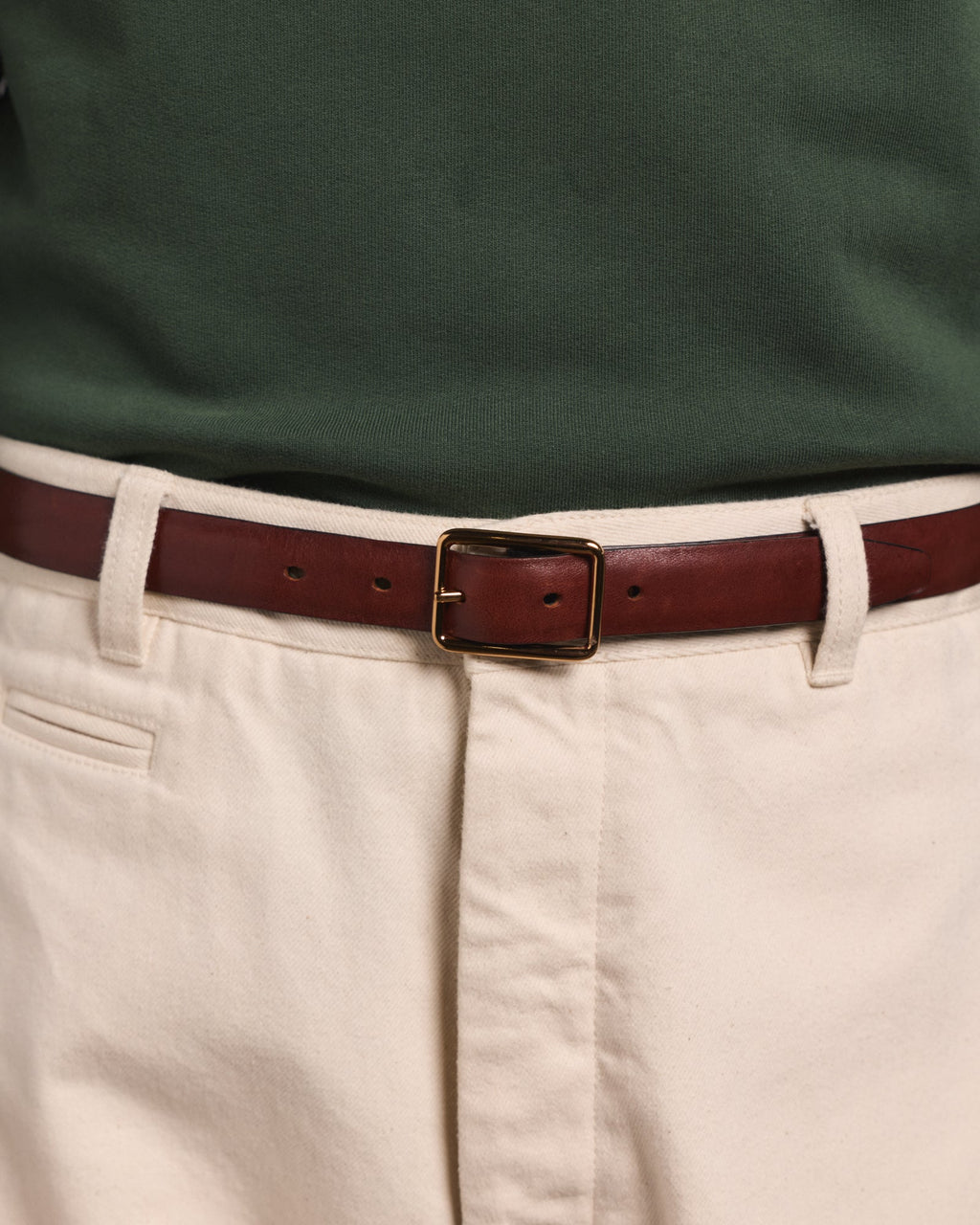 Ceinture réversible noire et bordeaux en cuir de vachette