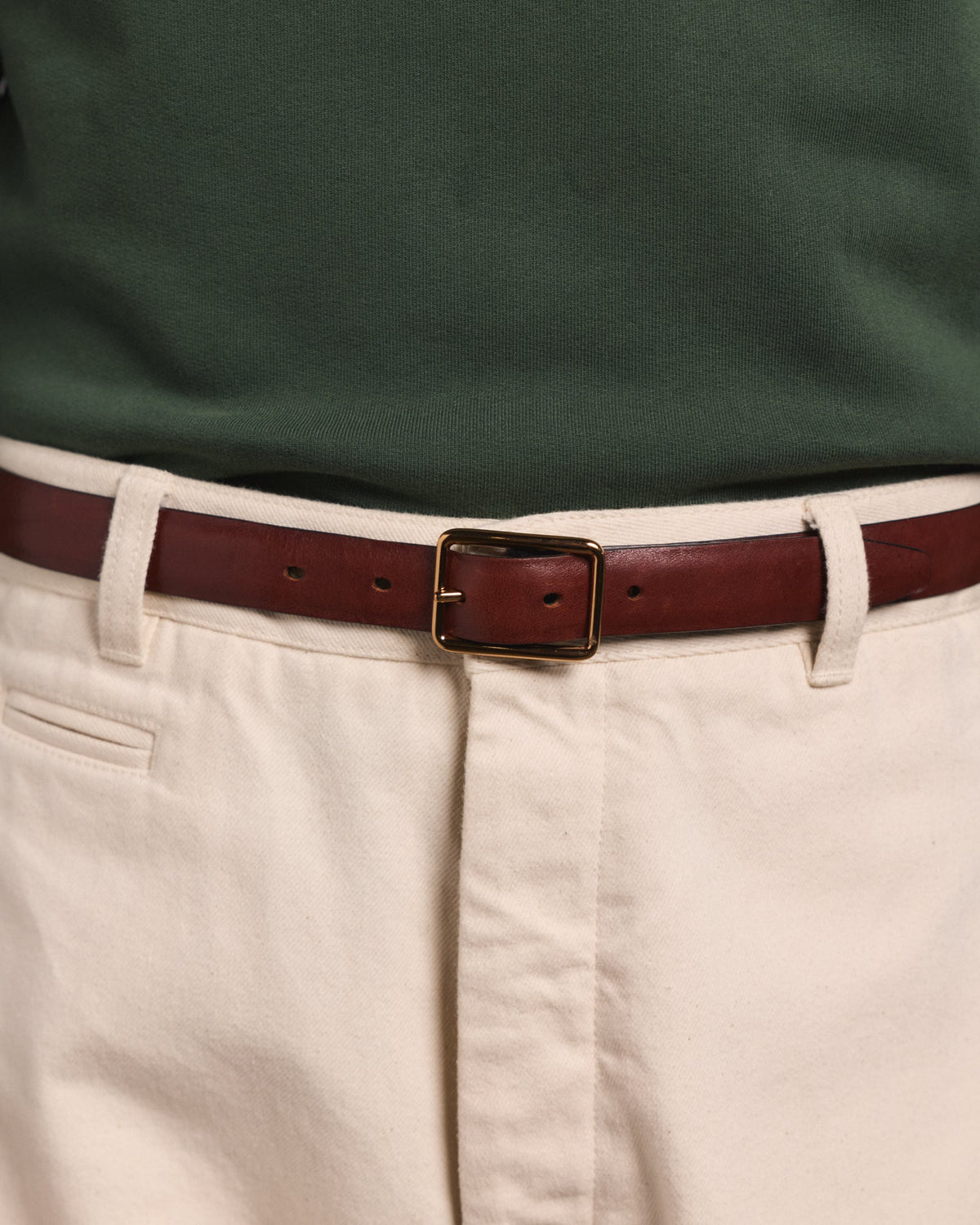 Ceinture réversible noire et bordeaux en cuir de vachette