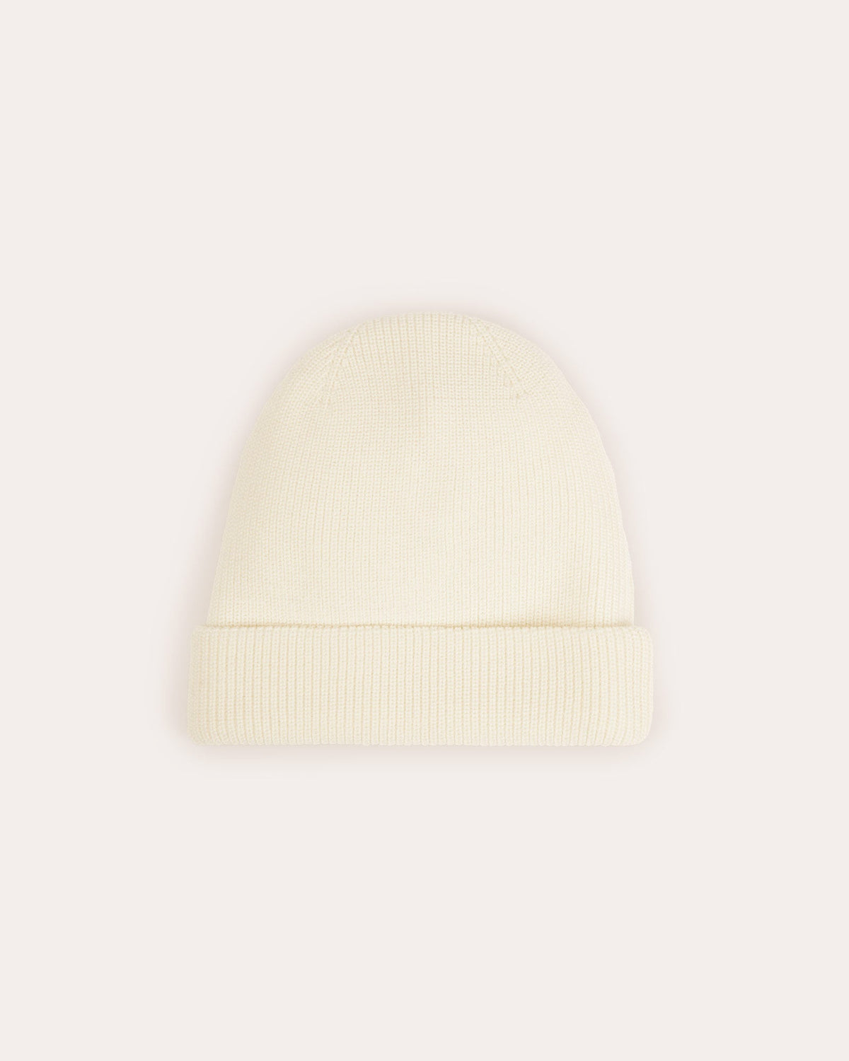 Bonnet en laine mérinos écru