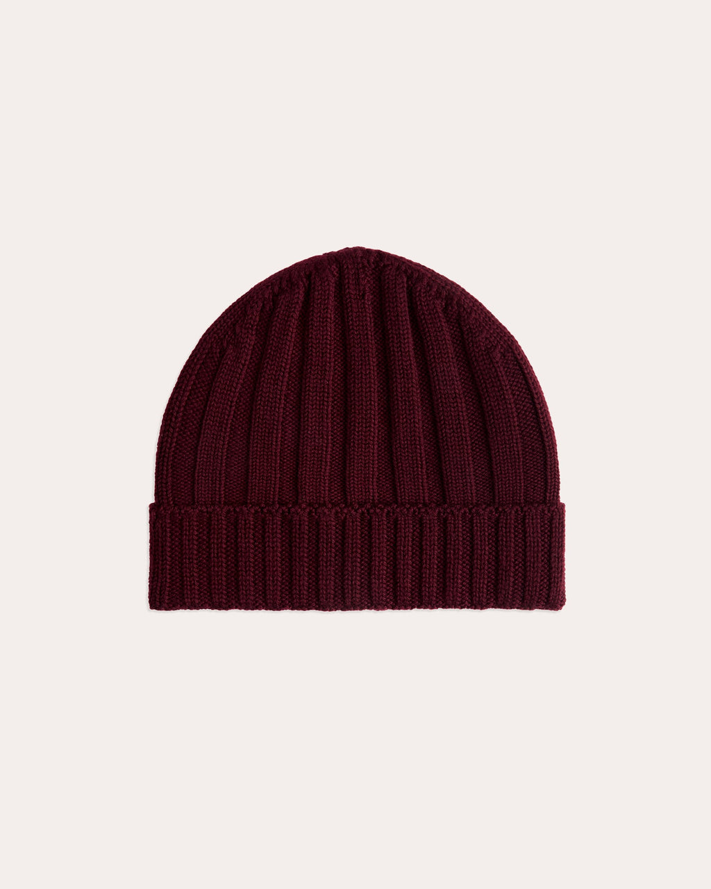 Bonnet en laine bordeaux
