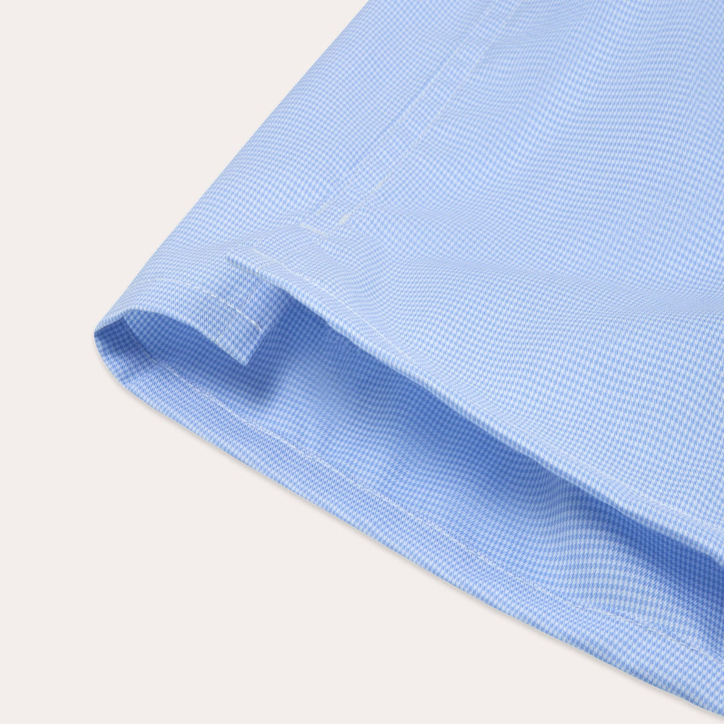 Caleçon en coton bleu à carreaux