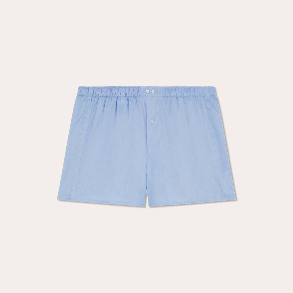Caleçon en coton bleu