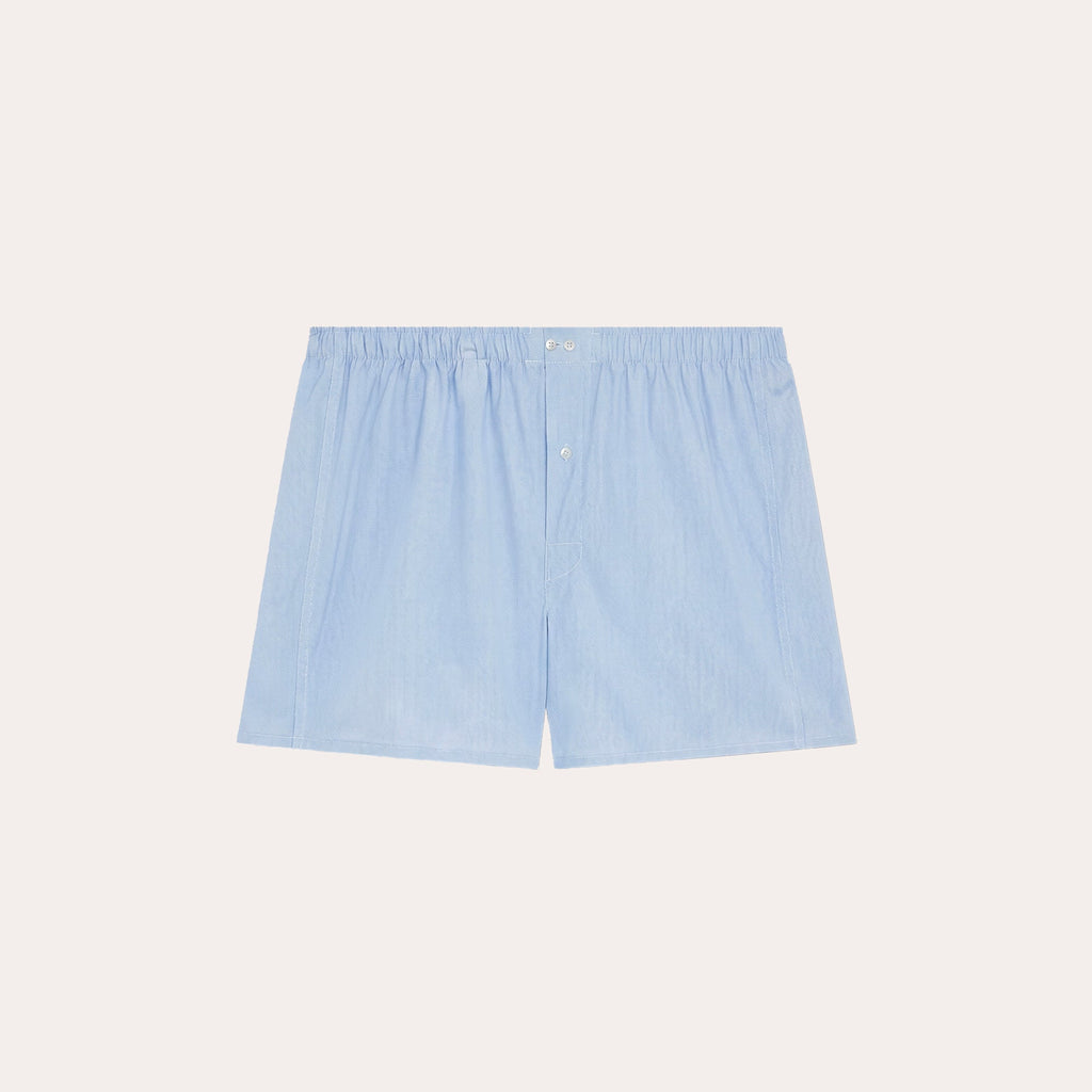 Caleçon en coton bleu clair