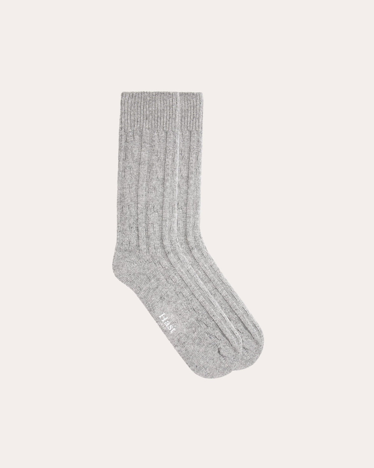 Chaussettes en laine et cachemire grises