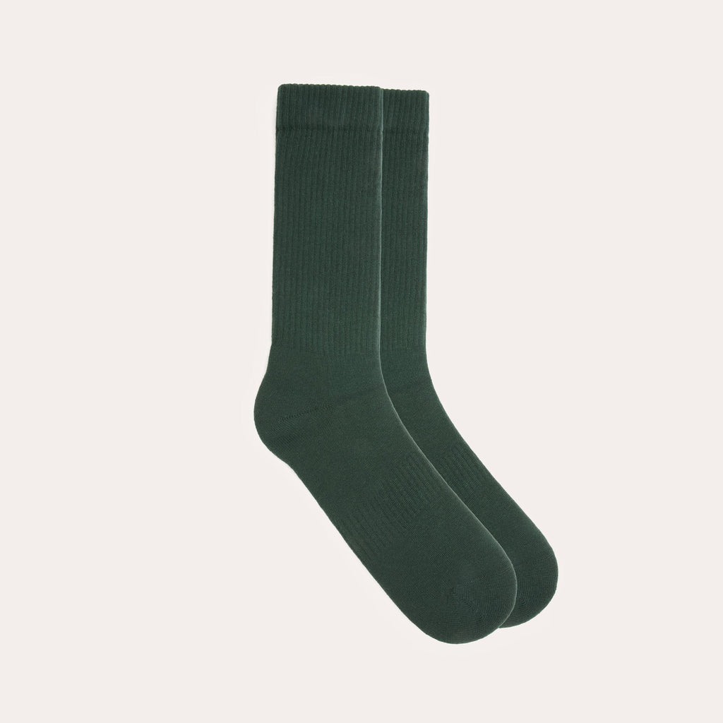 Chaussettes en coton vert