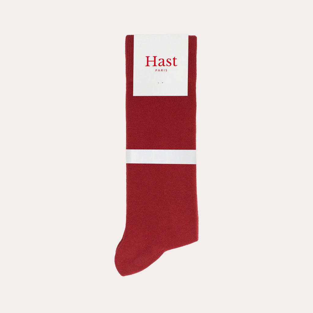 Chaussettes bordeaux