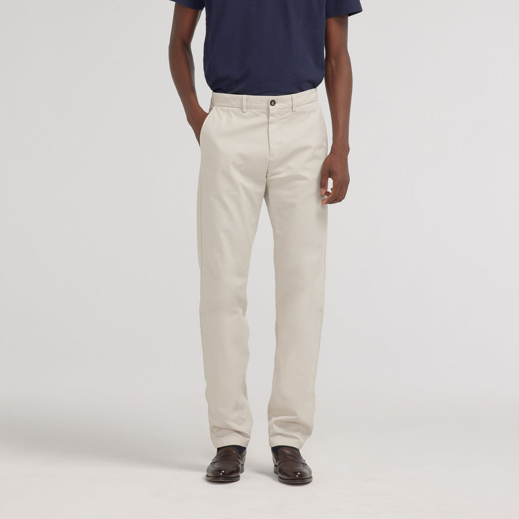 Chino droit écru