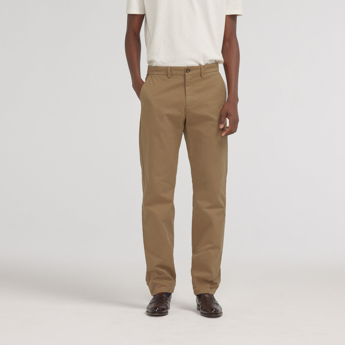 Chino droit beige