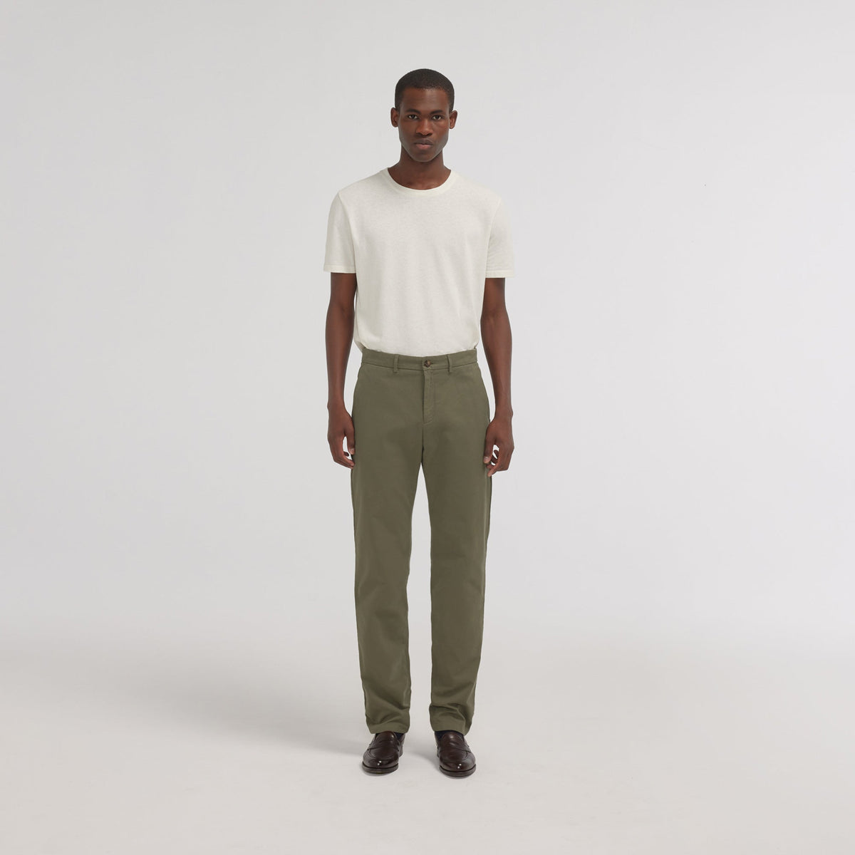 Chino droit vert
