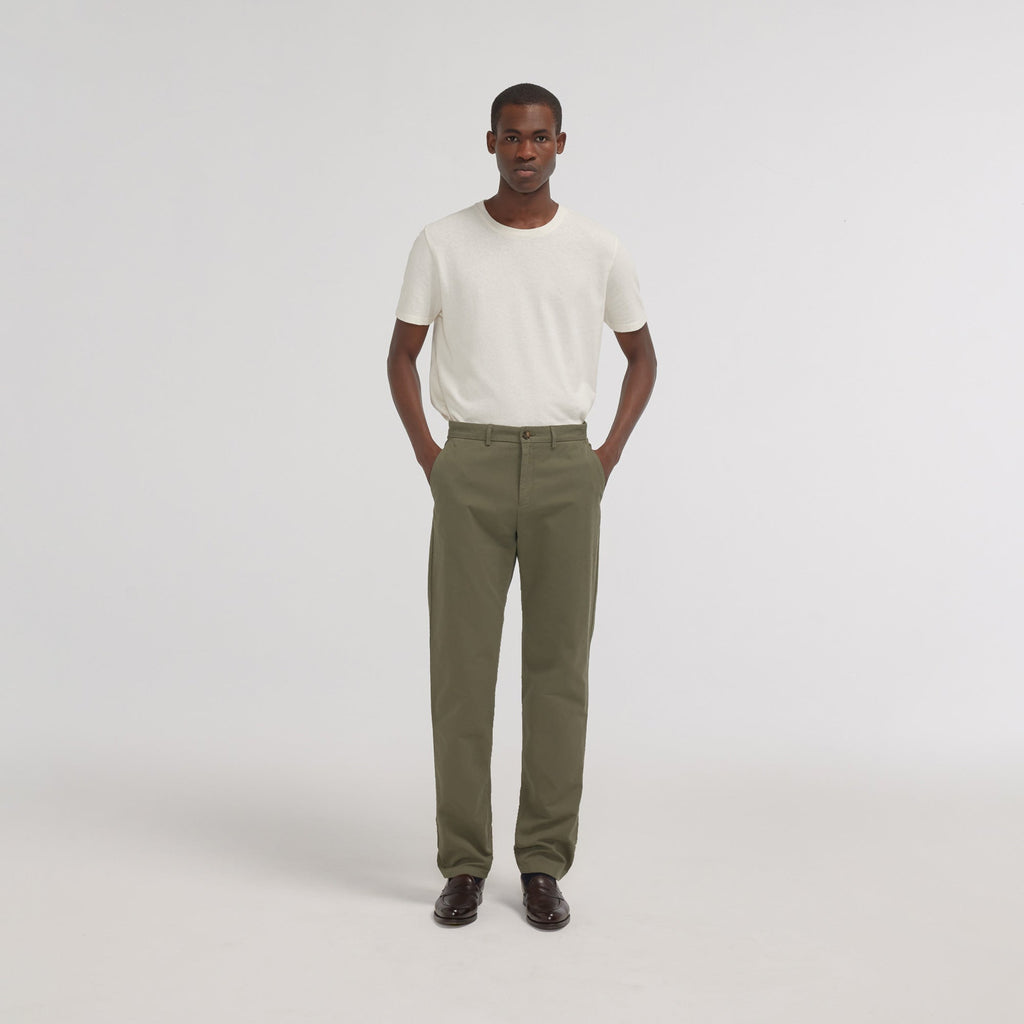 Chino droit vert