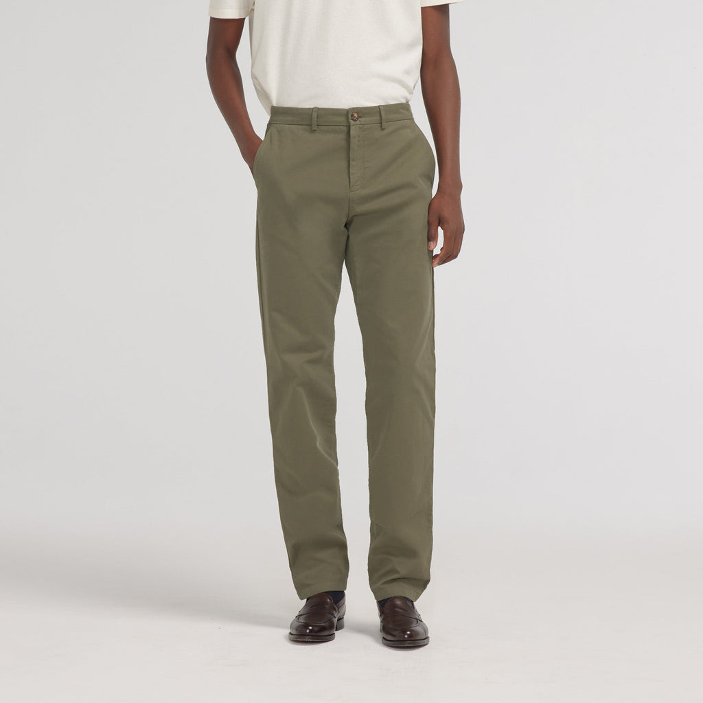 Chino droit vert