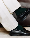 Chaussettes en coton vert