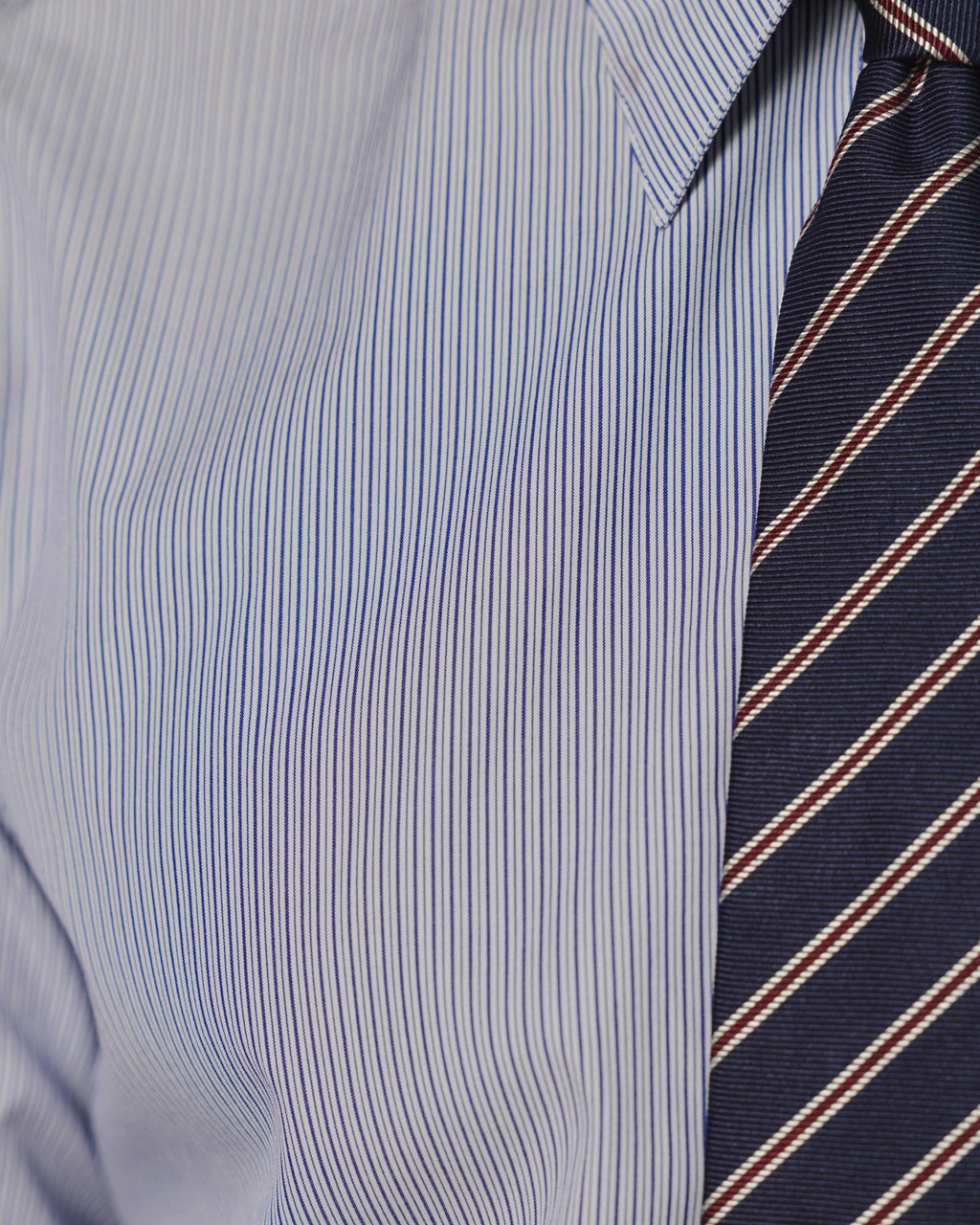 Chemise en coton rayure bleu