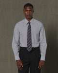 Chemise en coton rayure bleu