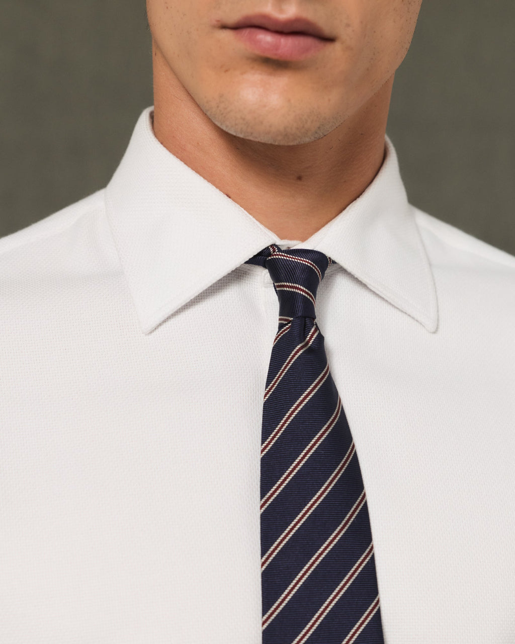 Chemise en flanelle blanche
