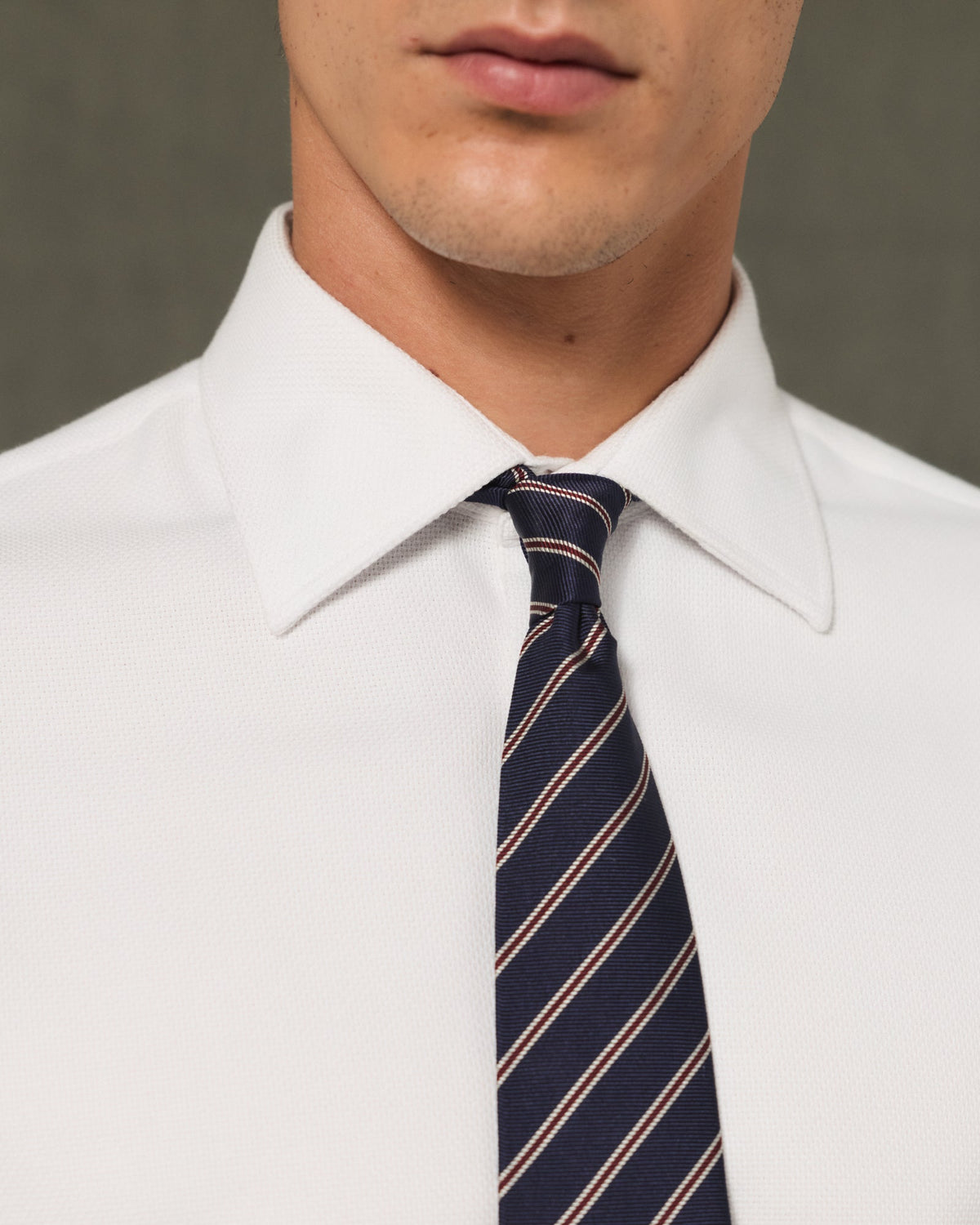 Chemise en flanelle blanche