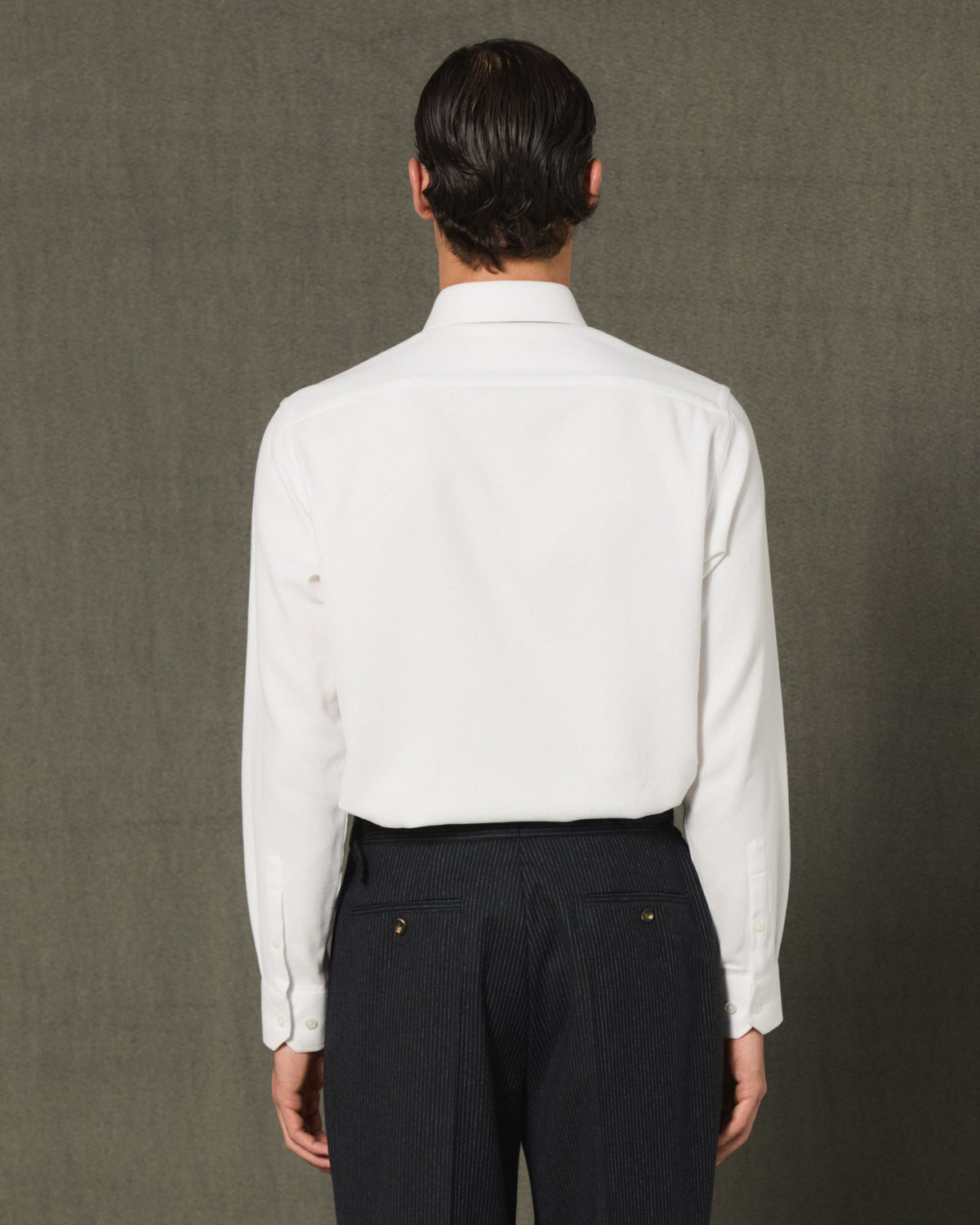 Chemise en flanelle blanche