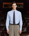 Chemise en flanelle de coton bleu