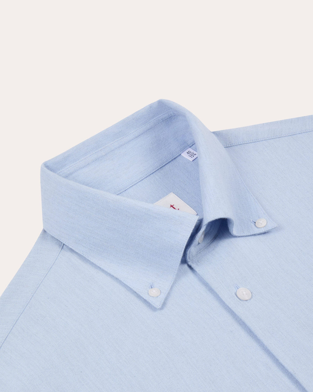 Chemise en flanelle de coton bleu