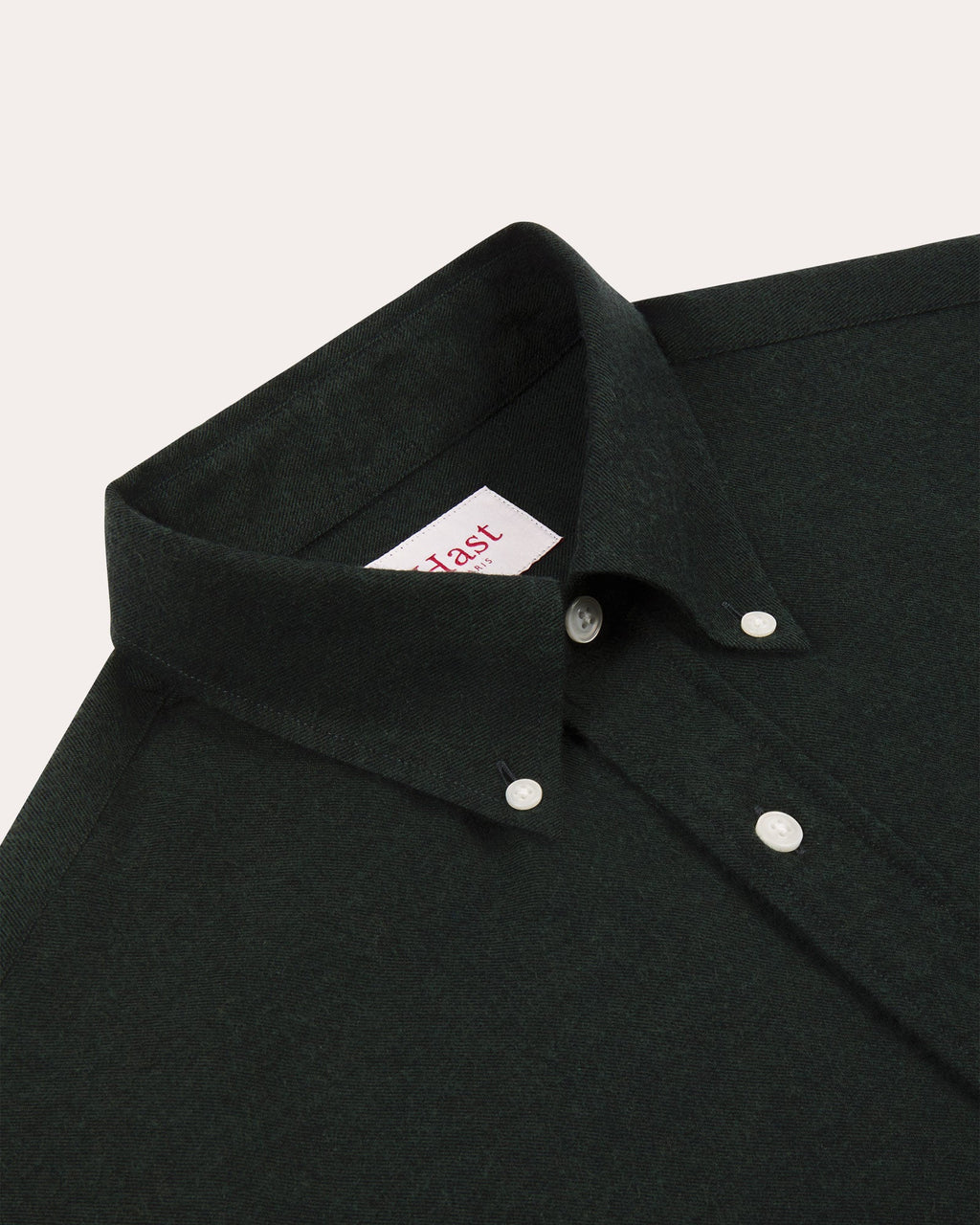 Chemise en coton laine verte