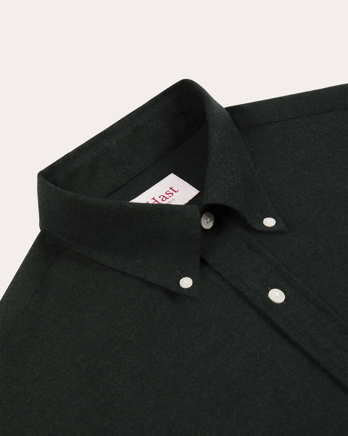 Chemise en coton laine verte