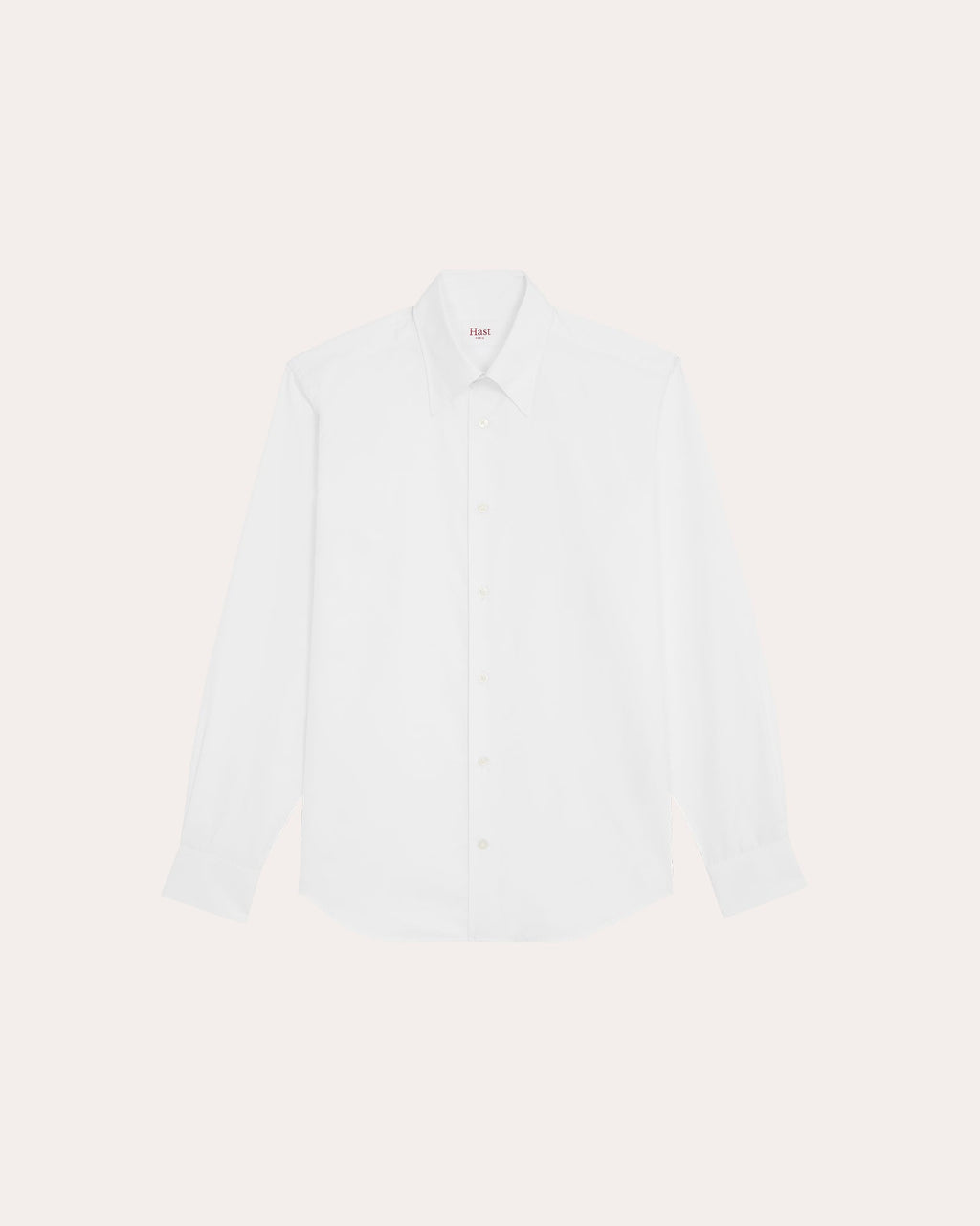 Chemise formelle en popeline de coton blanc