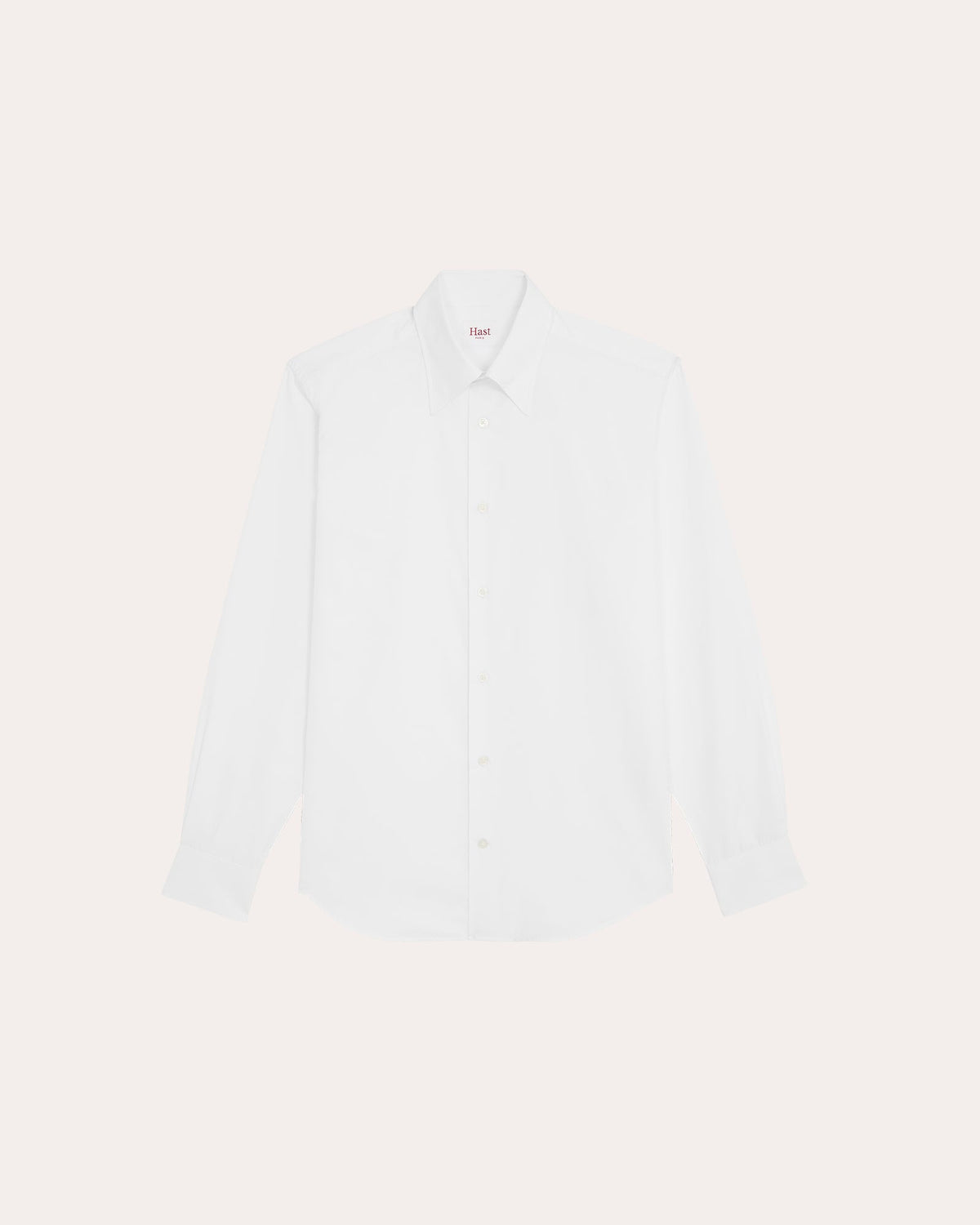 Chemise formelle en popeline de coton blanc
