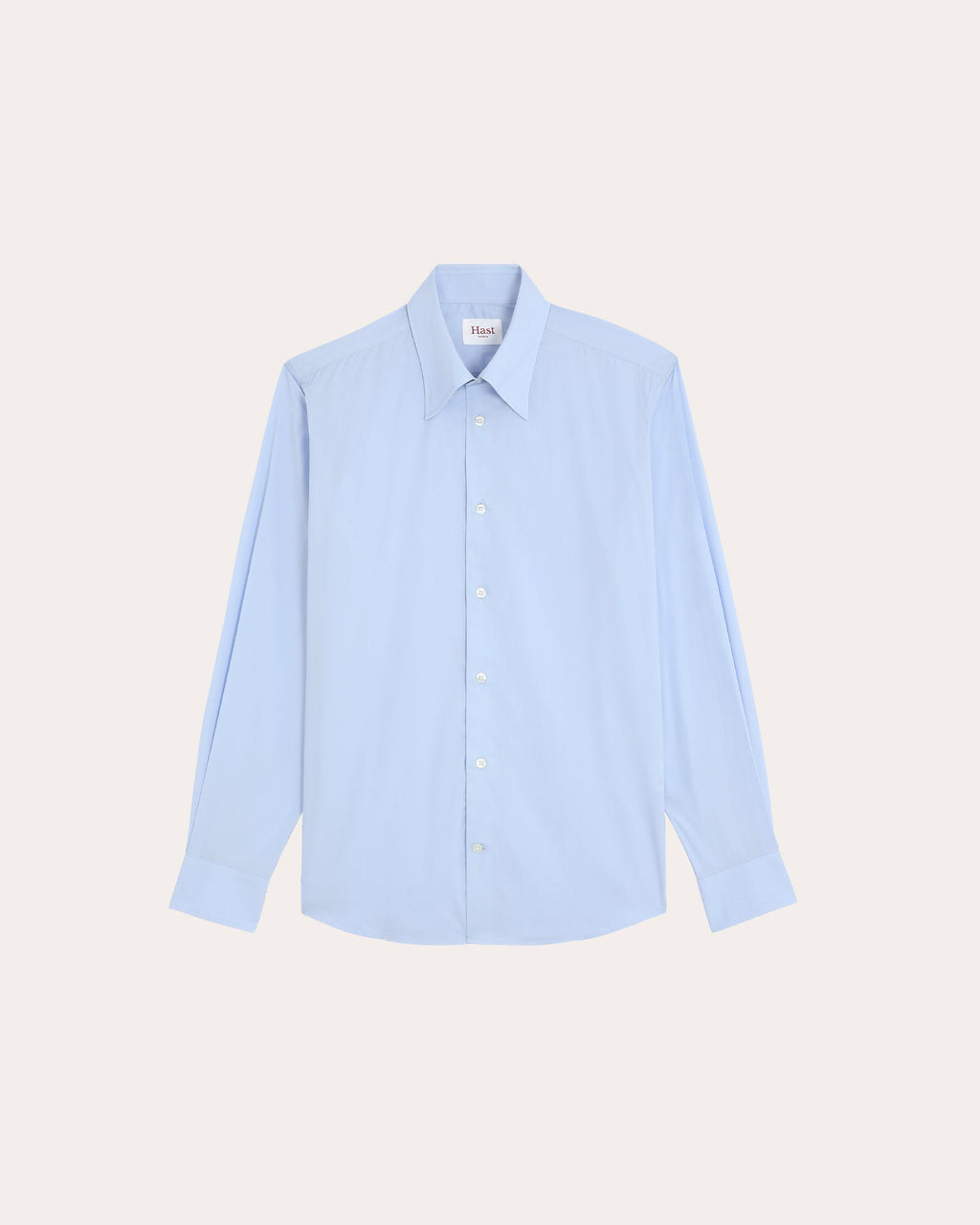 Chemise formelle en popeline de coton bleu