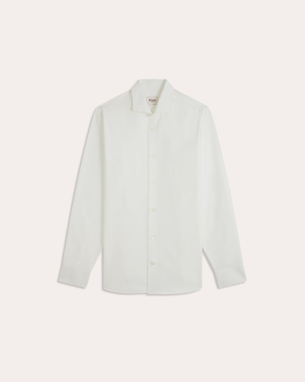 Chemise formelle en flanelle de coton blanc