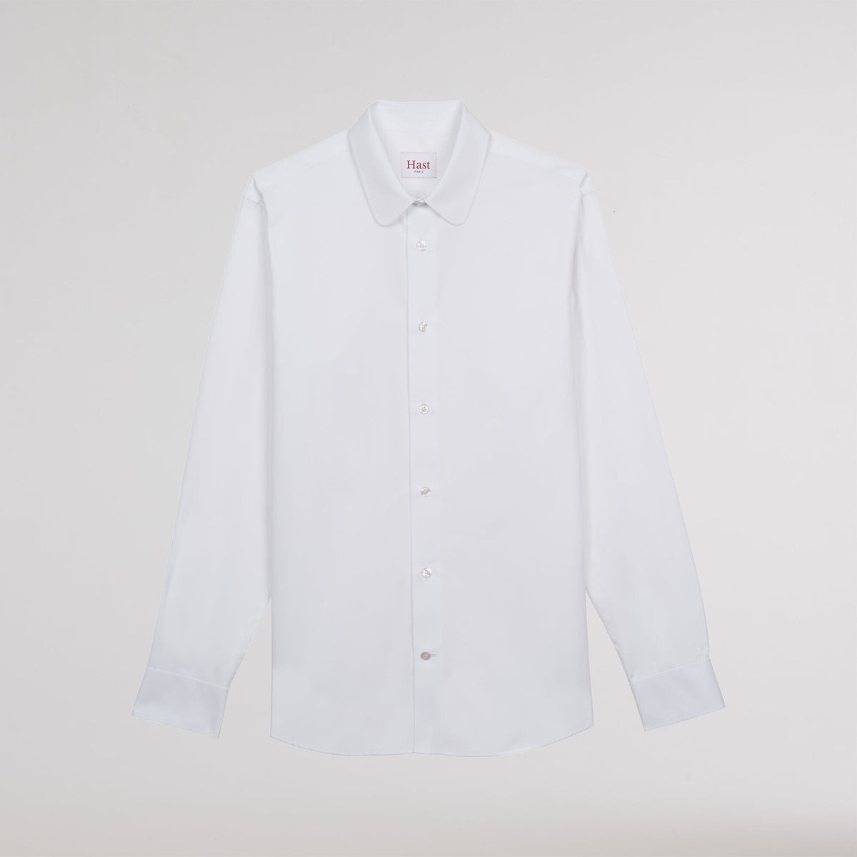 Chemise en popeline double retors blanche