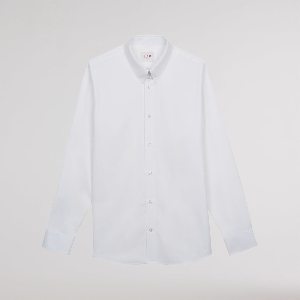 Chemise en popeline double retors blanche