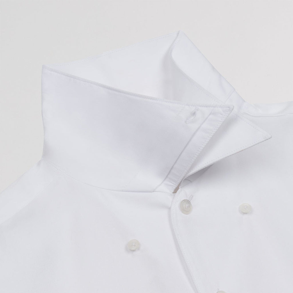Chemise en popeline double retors blanche