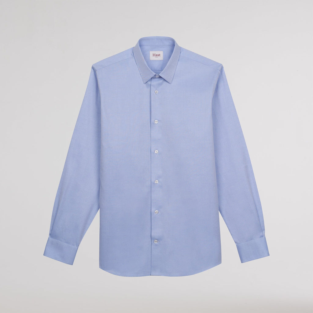 Chemise en twill bleue