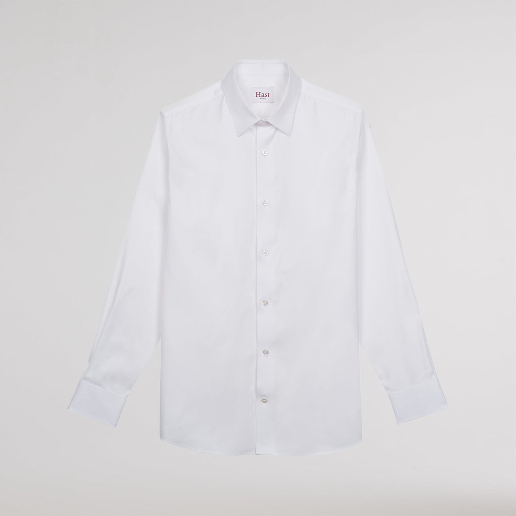 Chemise en twill blanche