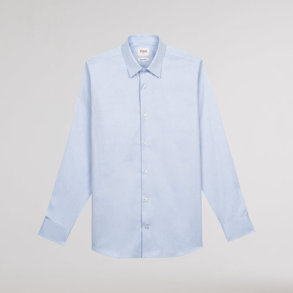 Chemise en oxford double retors bleu ciel