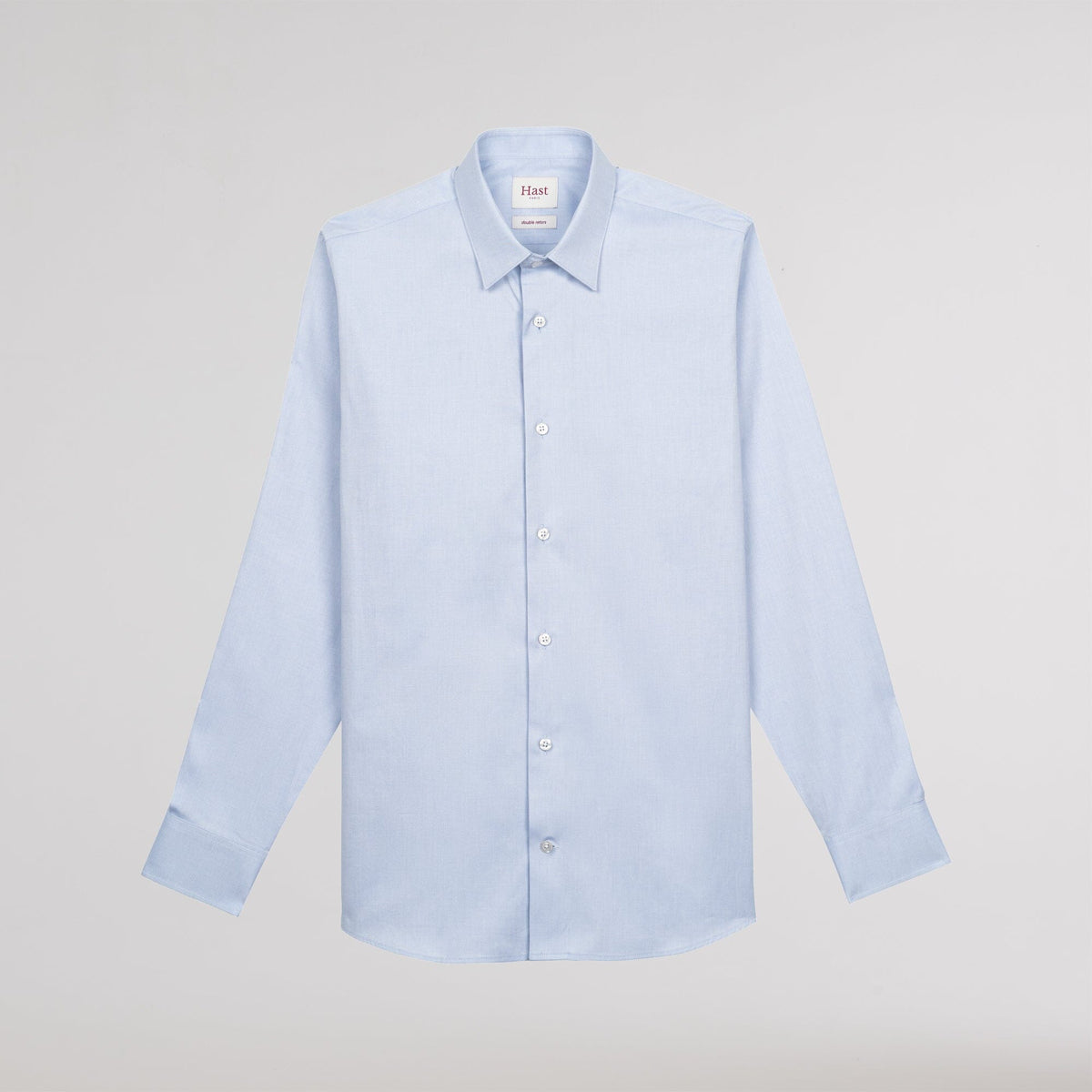 Chemise en oxford double retors bleu ciel