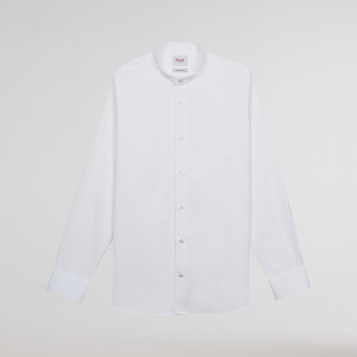 Chemise en popeline double retors blanche