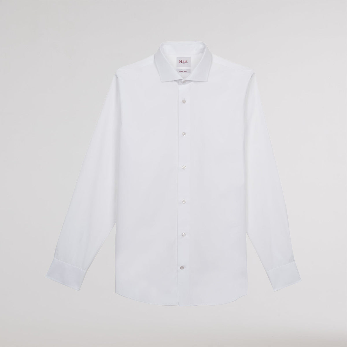 Chemise grande longueur en popeline blanche