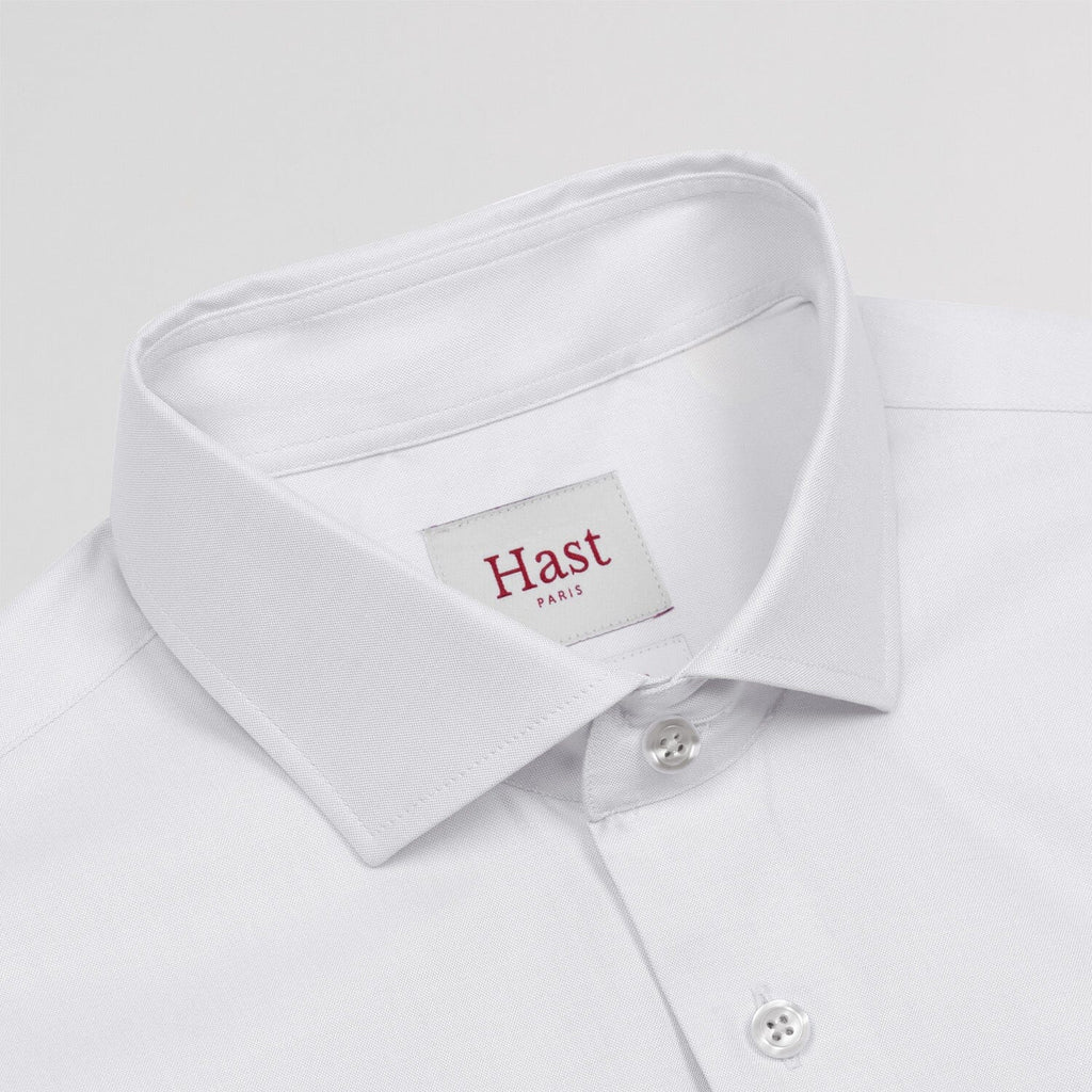 Chemise en oxford double retors blanche