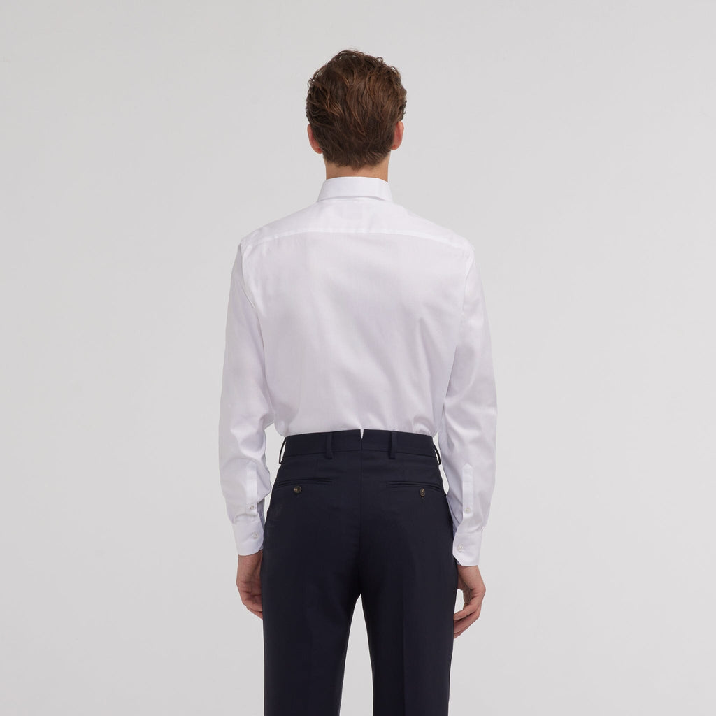 Chemise en oxford double retors blanche