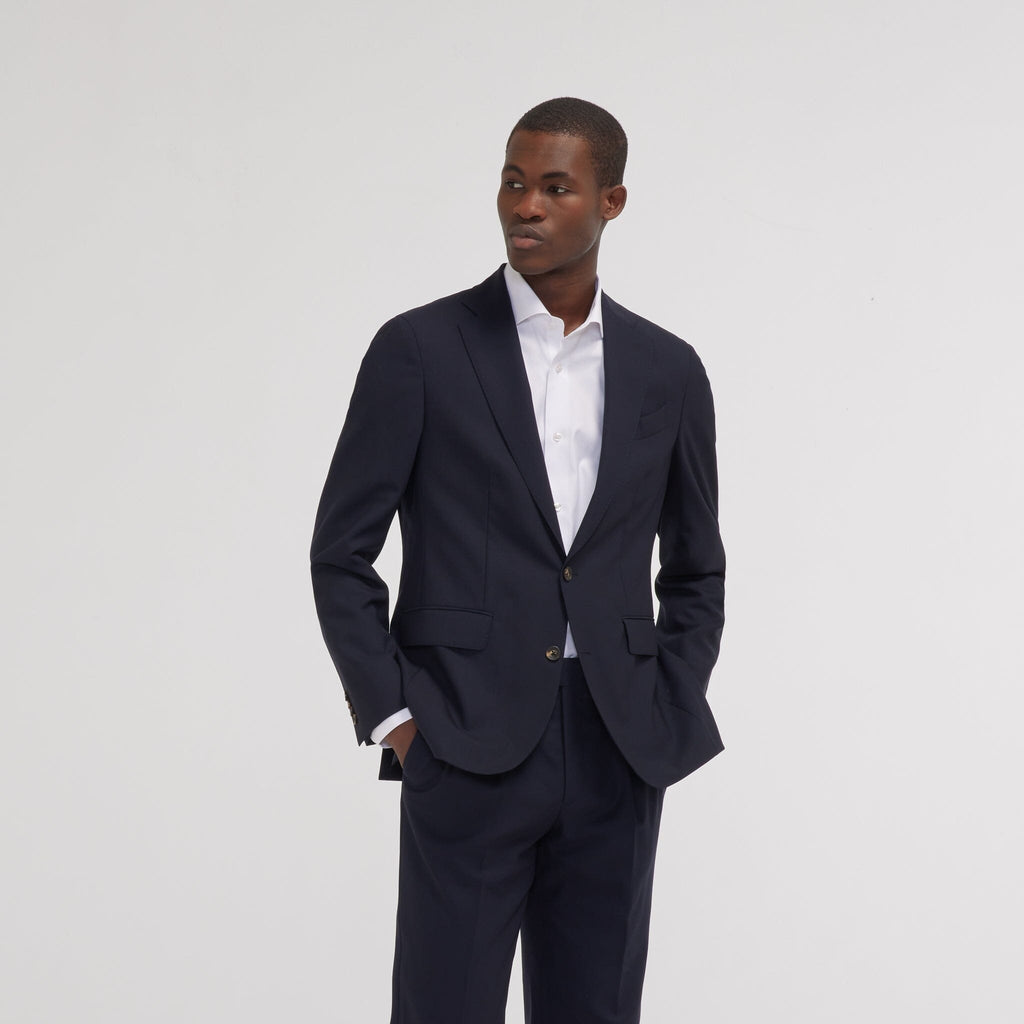 Chemise cintrée en twill blanche