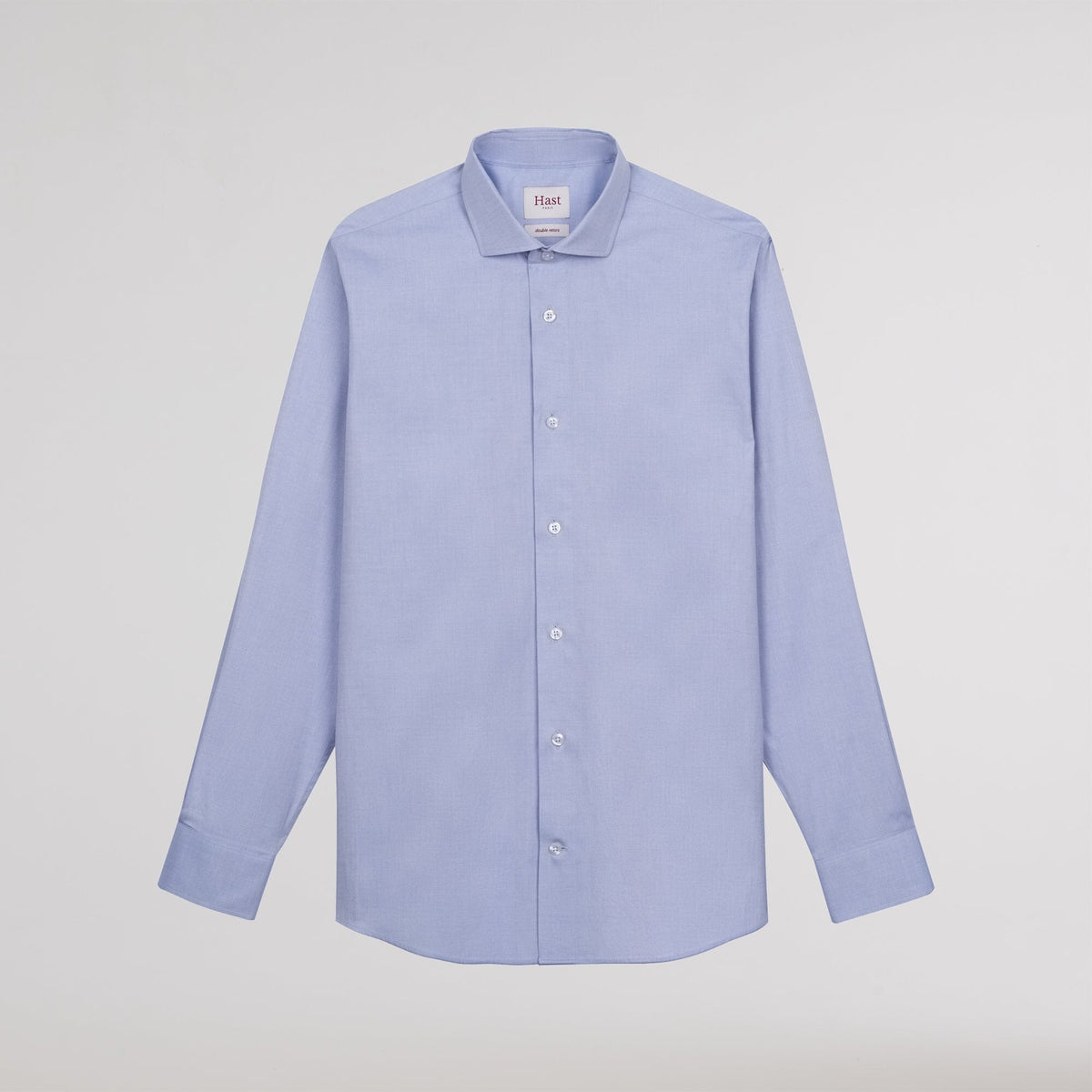 Chemise en oxford double retors bleue
