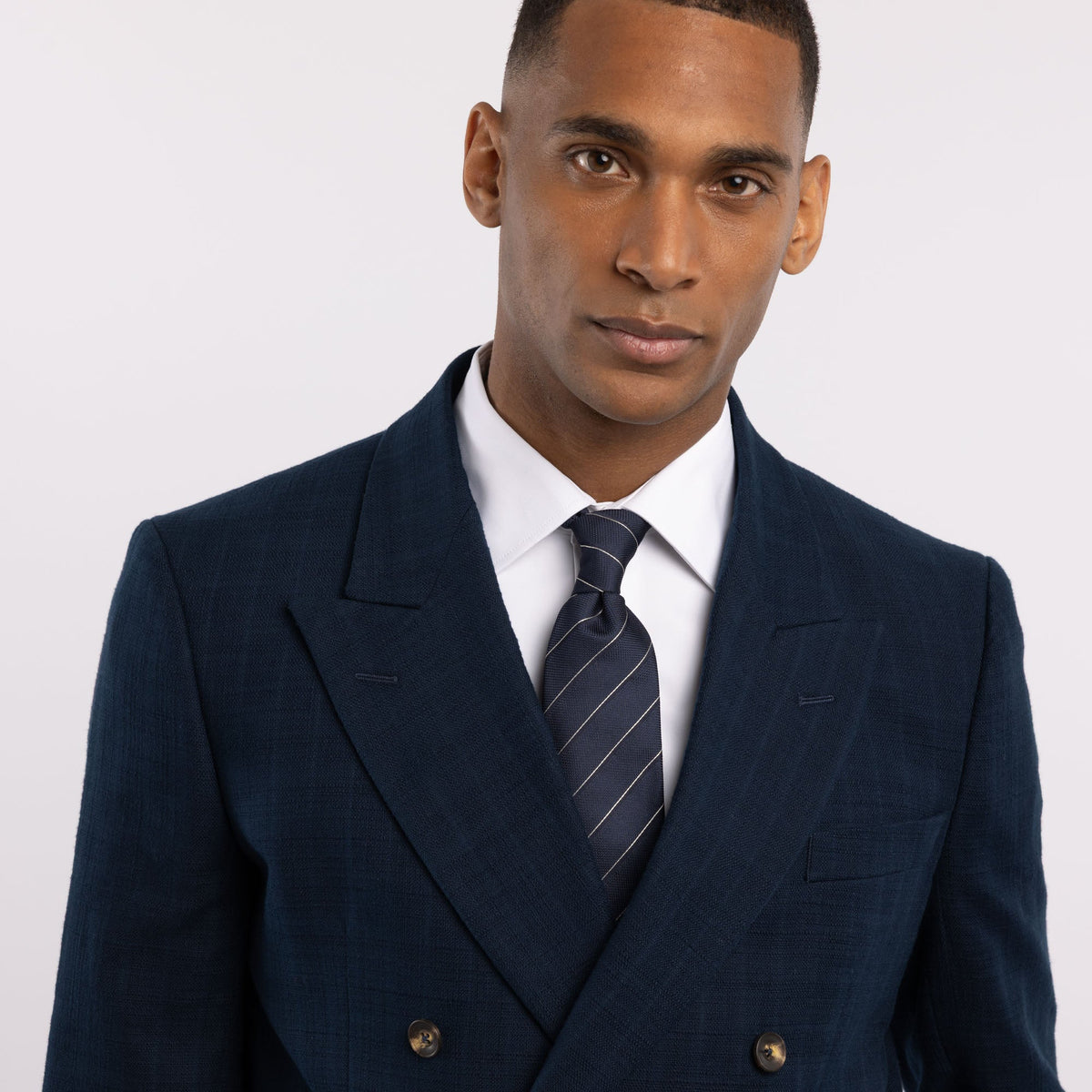 Chemise premium Thomas Mason en twill blanc uni