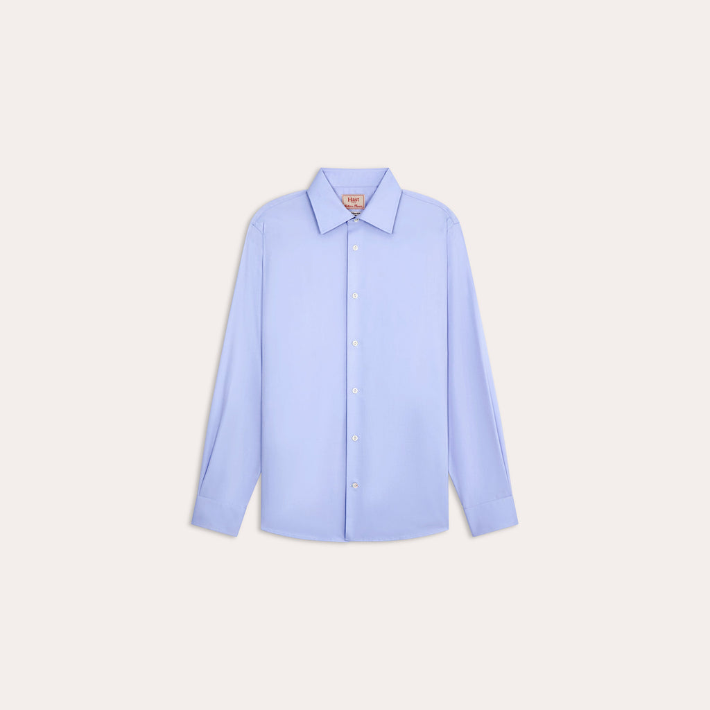 Chemise premium Thomas Mason en twill bleu