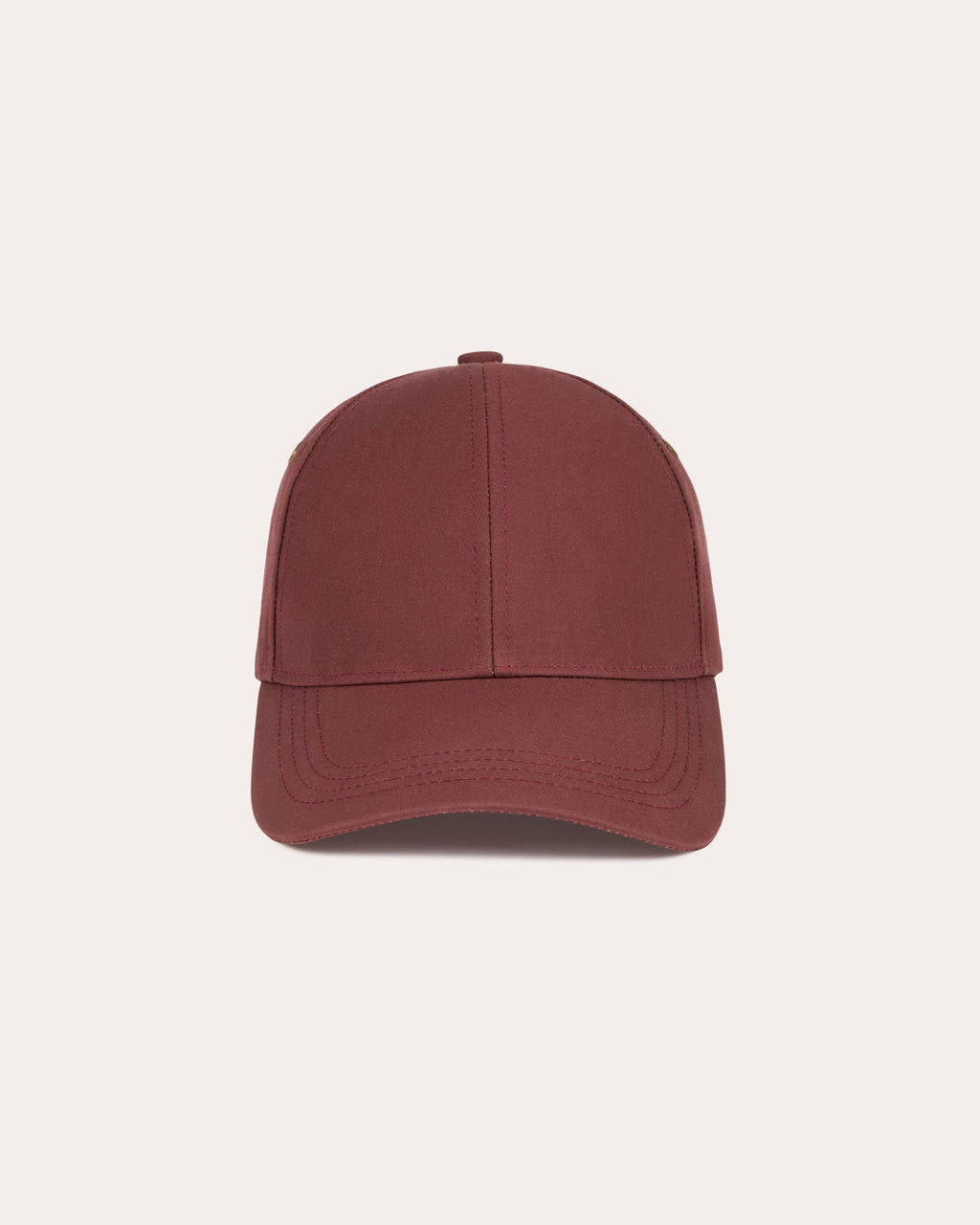 Casquette en coton bordeaux